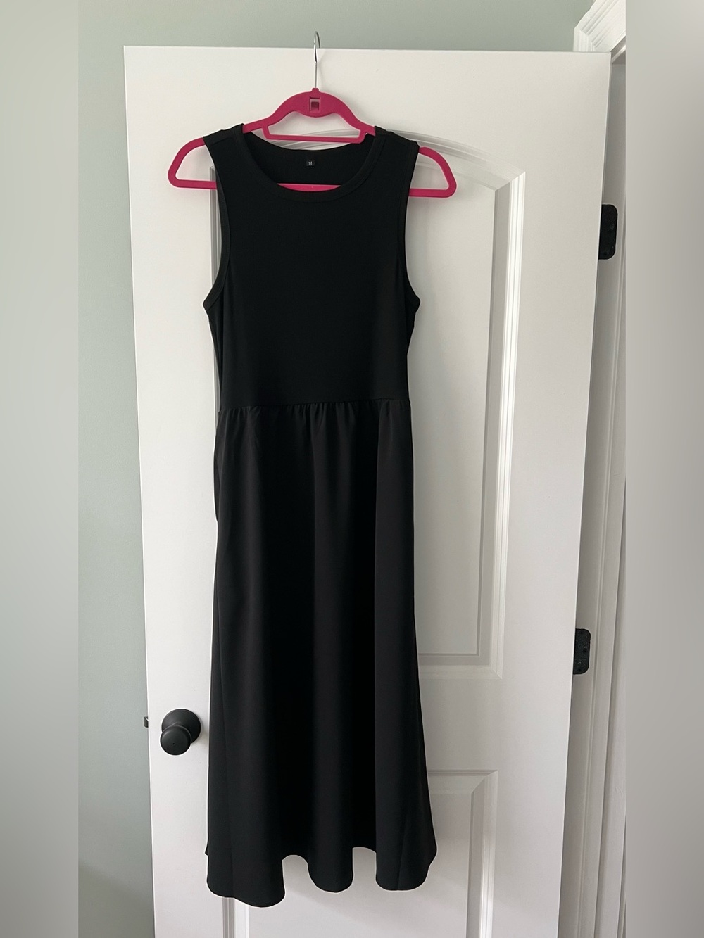 Amazon Black Sleeveless Maxi Dress